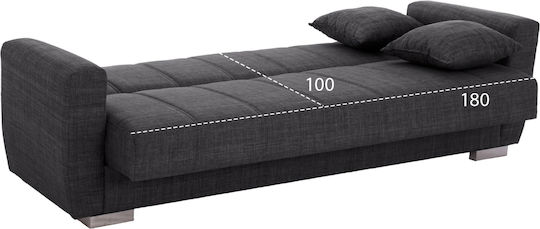 Polya Dreisitzer Sofa Sofa mit Stauraum Gray 215x80x77cm