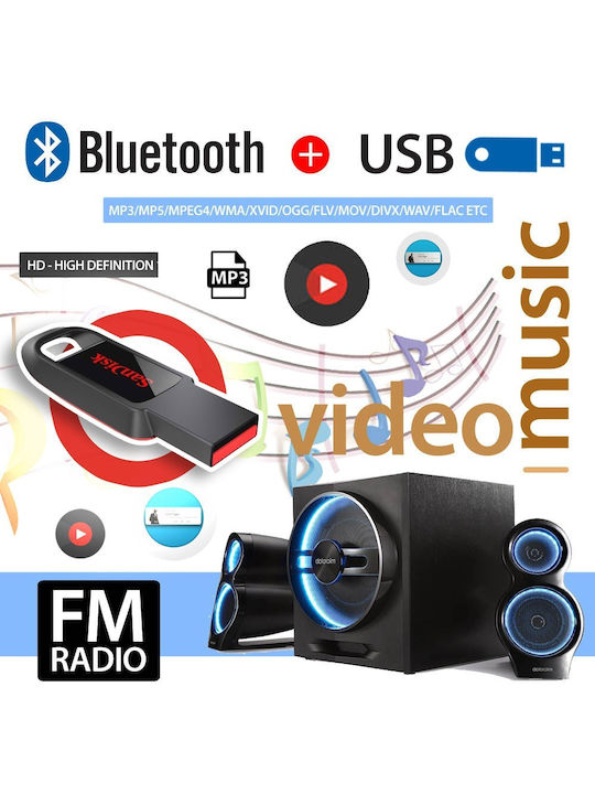 Xianping Car Radio 1 DIN Bluetooth USB