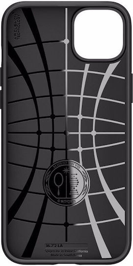Spigen Liquid Air Umschlag Rückseite Silikon Matte Black (iPhone 13, iPhone 14)