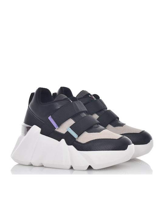 Keri Γυναικεία Chunky Sneakers Μαύρα