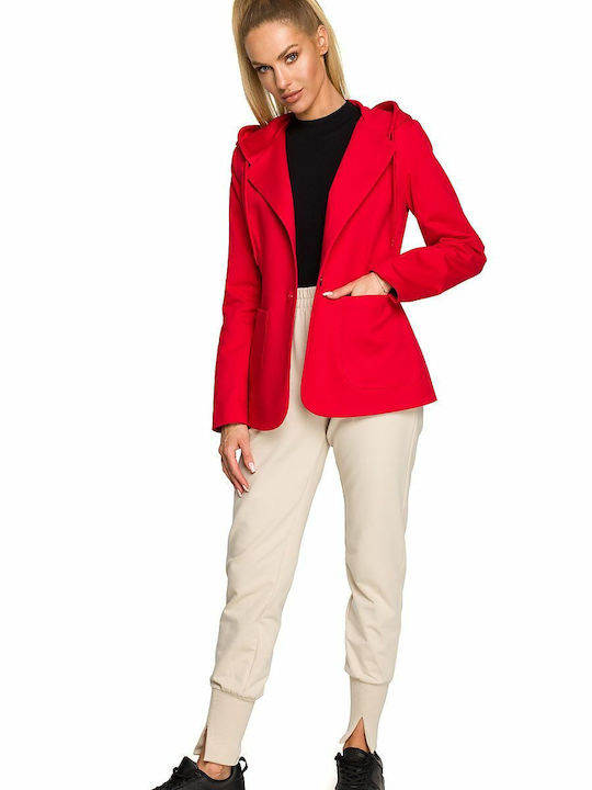 MOE Damen Blazer Rot