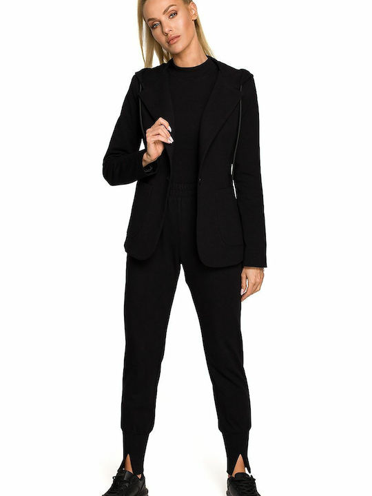 MOE Damen Blazer Schwarz