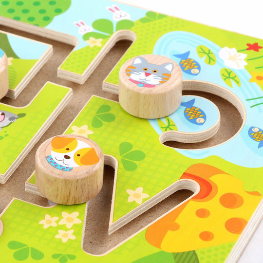 Lucy & Leo Labyrinth Labyrinth in der Natur aus Holz für 36++ Monate