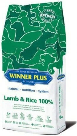 Winner Plus Lamb & Rice 100% 18kg Ξηρά Τροφή χωρίς Γλουτένη για Ενήλικους Σκύλους με Αρνί και Ρύζι