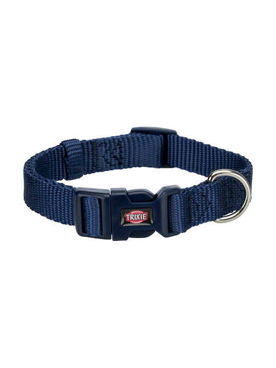 Trixie Premium Dog Collar in Blue color Collar S/M 30-45cm/15mm Dark Medium / Small 95914