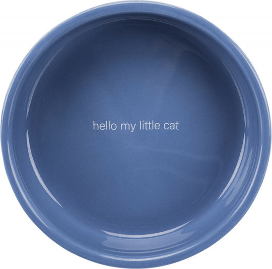 Trixie Ceramic Keramik Platte Futter & Wasser für Hund & Katze 300ml 15cm in Hellblau Farbe