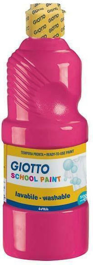 Giotto School Paint Tempera Paints Magenta in Bottle 500ml 1pcs