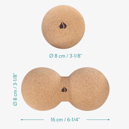 Navaris Balls Massage 2pcs in Brown Color