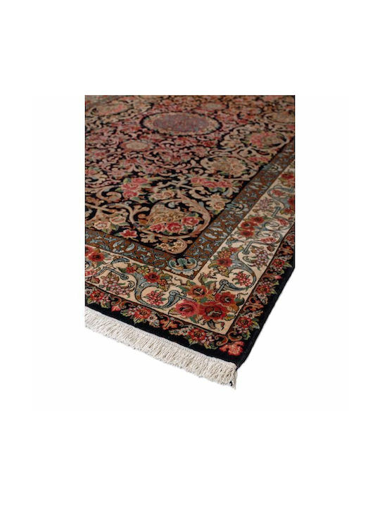 Viokarpet Qum Wool Lucrat manual Covor Rectangular Lână cu franjuri Maro