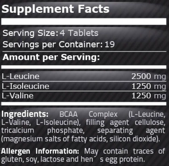 Pure Nutrition BCAA 5000 75 Таблетки