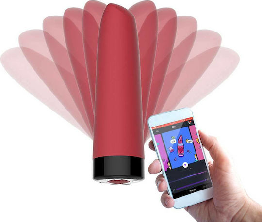 Magic Motion Awaken App Controlled Mini Vibrator Mini Δονητής με Απομακρυσμένο Έλεγχο 9cm Red