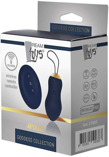 Dream Toys Goddess Collection Apollo Remote Controlled Vibrator Клитор Вибратор с Дистанционно Управление Синьо
