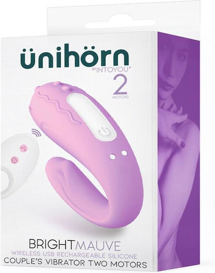 IntoYou Ünihörn Brightmauve Mini Δονητής για Ζευγάρια με Απομακρυσμένο Έλεγχο 8.6cm Mauve