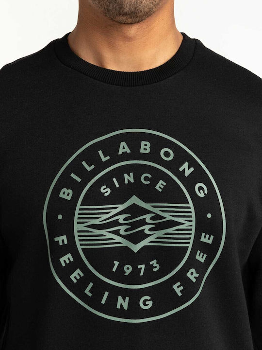 Crew Neck Φούτερ Μαύρο