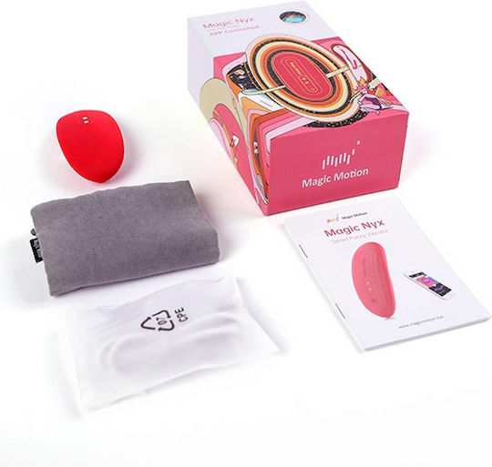 Magic Motion Vibrante Nyx Smart Panty Vibrator Clitoral Vibrator 8.8cm Roșu