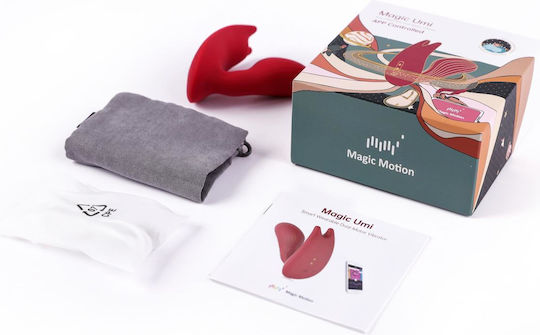 Magic Motion Umi Smart Wearable Dual Motor Vibrator Δονητής για Ζευγάρια με Απομακρυσμένο Έλεγχο Red