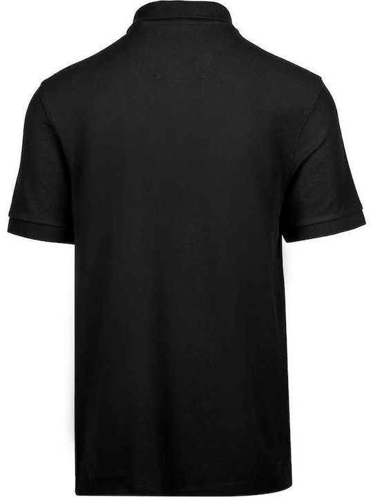 Performance Polo Short Sleeve Black Blouse