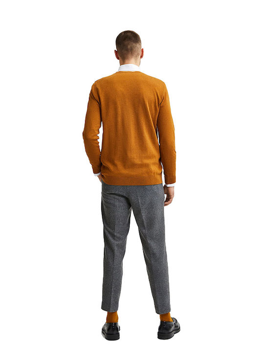 Selected Men's Long Sleeve Sweater Camel