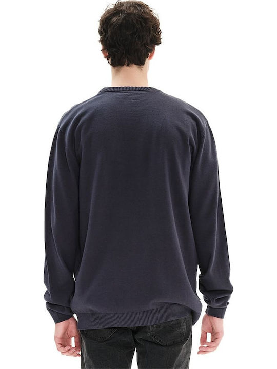 Langarm-Pullover Marineblau
