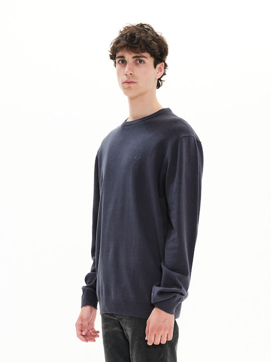 Langarm-Pullover Marineblau