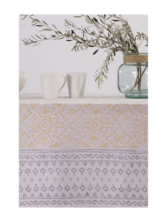 Nef-Nef Homeware Față de masă Din Bumbac Mysterious Galben 140x180buc
