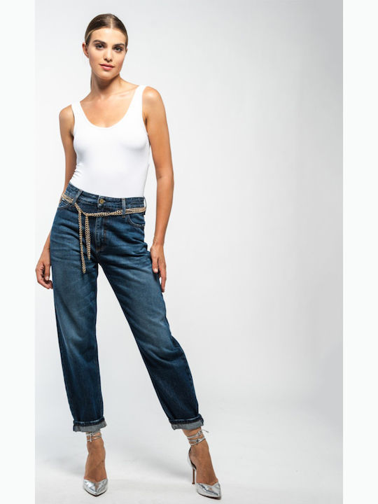 Leila Damenjeans in Karotten-Passform