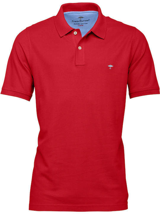 Fynch Hatton Polo Short Sleeve Blouse Red