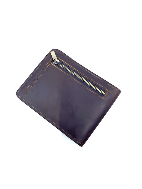 Legend Accessories Men's Leather Wallet Brown