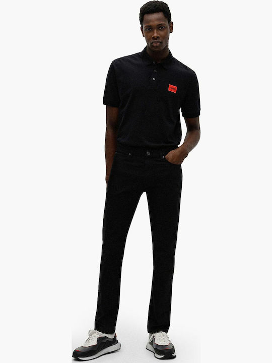 Dereso222 Polo T-shirt Μαύρο