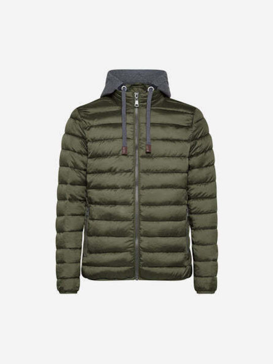 NewBrams L565 Men's Puffer Jacket for Winter Khaki