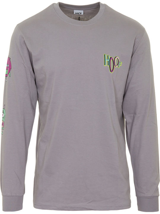 Hoof Men's Long Sleeve Blouse Gray