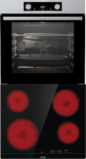 Gorenje Φούρνος άνω Πάγκου 77lt με Κεραμικές Εστίες Π59.5εκ. Inox