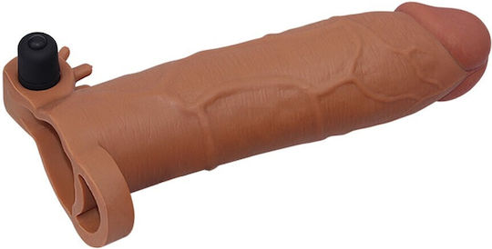 Lovetoy Pleasure X Tender Penis Extension With Vibration With Bullet Flesh 20cm