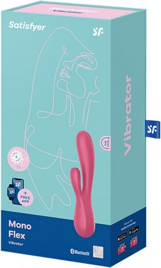 Satisfyer Mono Flex Δονητής Rabbit 20cm Κόκκινος