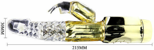Baile Gold Rabbit Prince Vibrator Rabbit 23cm Gold