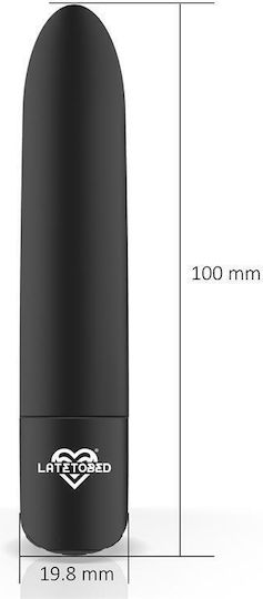 LateToBed Shoty Vibrator Bullet 10cm Black
