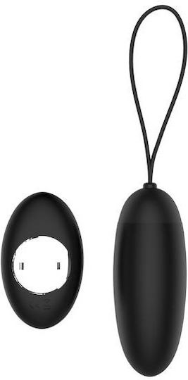 Dream Toys Remote Controlled Dusky Pleaser Egg Vibrator Vibrator Egg with Remote Control 3.4cm Black