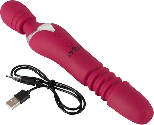 Javida Warming Thrusting Vibe Vibrator Massage 27cm Fuschia