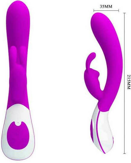 Pretty Love Harlan Rabbit Vibe Δονητής Rabbit 21.5cm Purple
