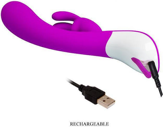 Pretty Love Harlan Rabbit Vibe Δονητής Rabbit 21.5cm Purple