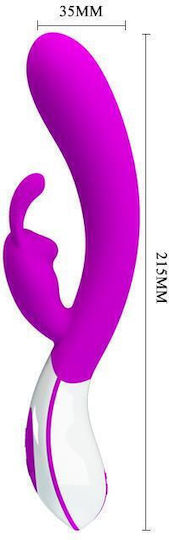 Pretty Love Harlan Rabbit Vibe Δονητής Rabbit 21.5cm Purple