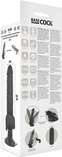 Dream Love Realistic Vibrator with Remote Control 18.5cm Black