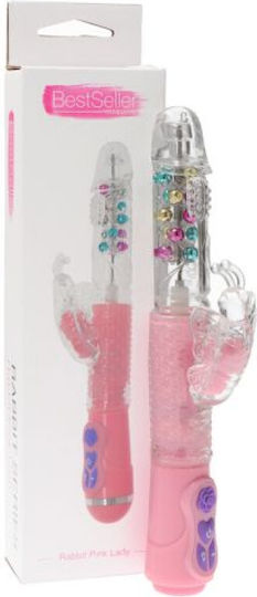 Toyz4lovers Rabbit Pink Lady Δονητής Rabbit 28.5cm Pink
