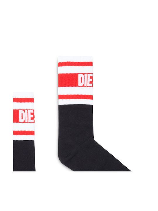 Diesel Solid Color Socks Black 2Pack