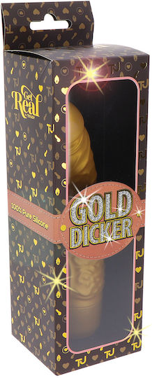 ToyJoy Get Real Gold Dicker Original Vibrator Realistisch Vibrator 20cm Gold