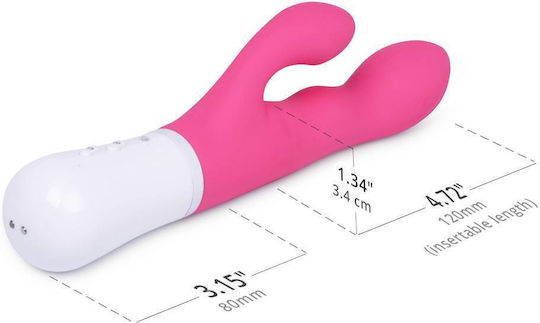 Lovense Nora Mini Δονητής Rabbit με Απομακρυσμένο Έλεγχο 20cm Pink