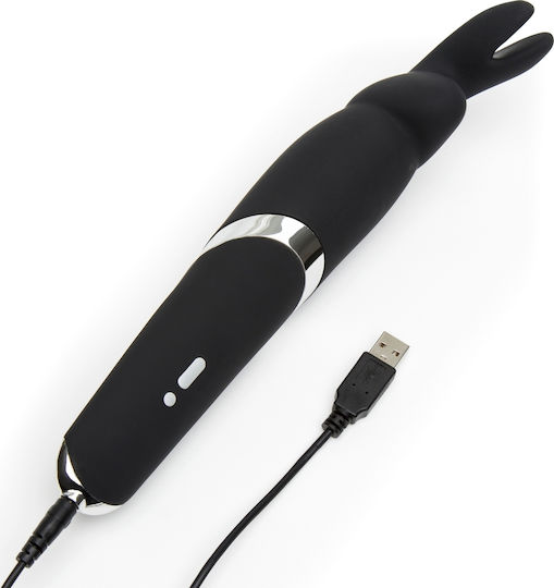 Happy Rabbit Wand Vibrator Mini Δονητής Μασάζ 26.7cm Black