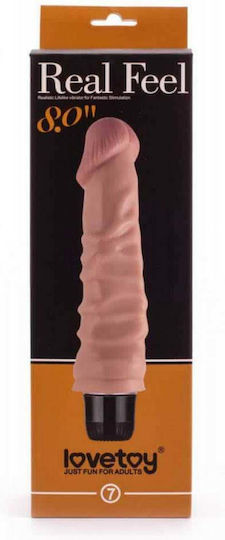 Lovetoy Real Feel Deep Veined Realistic Lifelike Vibrator Ρεαλιστικός Δονητής 20.3cm Flesh