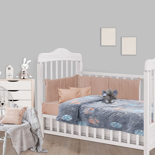 Das Home Decke Wickeltücher für Kinderzimmer Vlies Blau 80x110cm