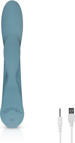 BMS Factory Bloom The Violet Mini Δονητής Rabbit 21cm Aqua